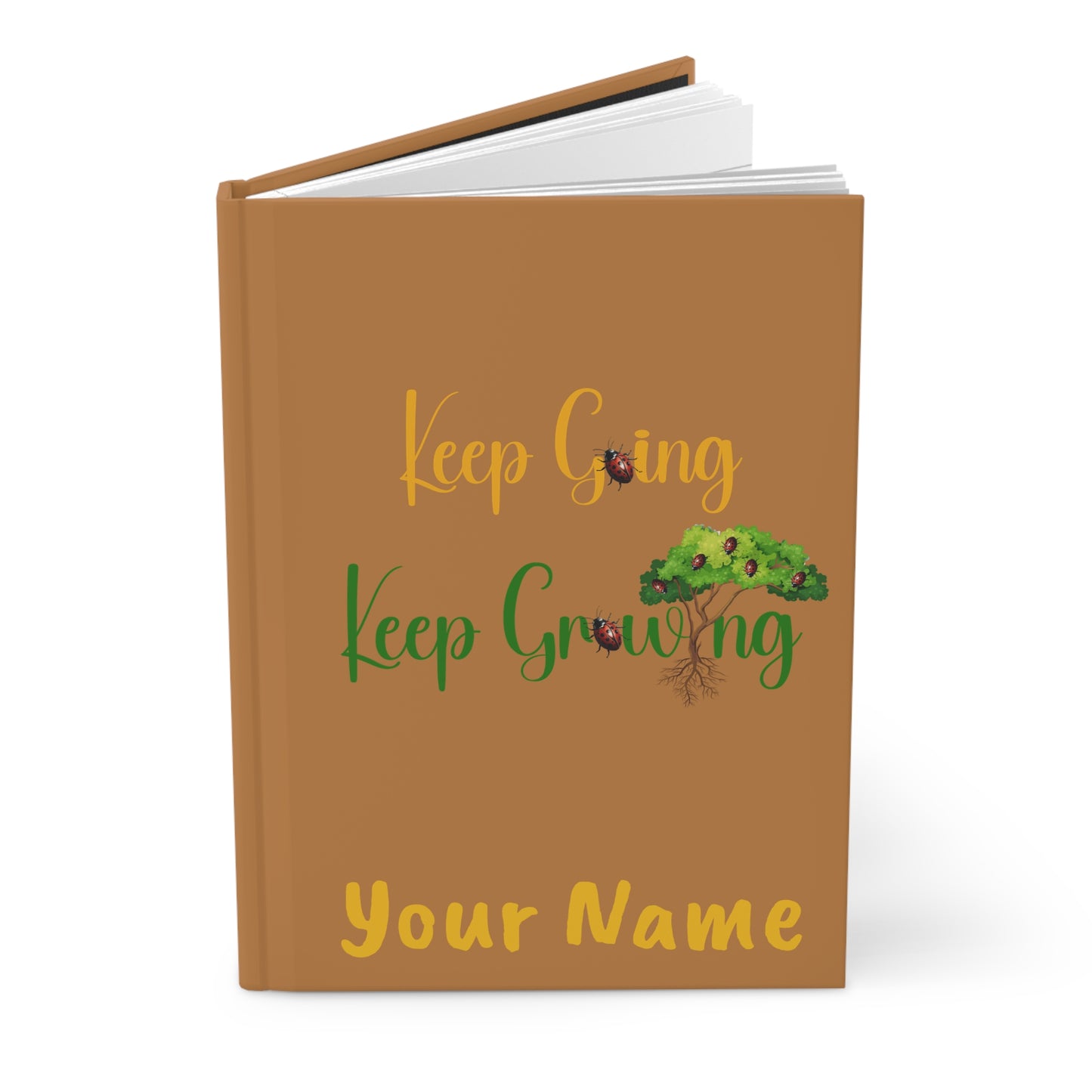 Keep Going, Keep Growing Ladybug– Hardcover Journal 🌱✨