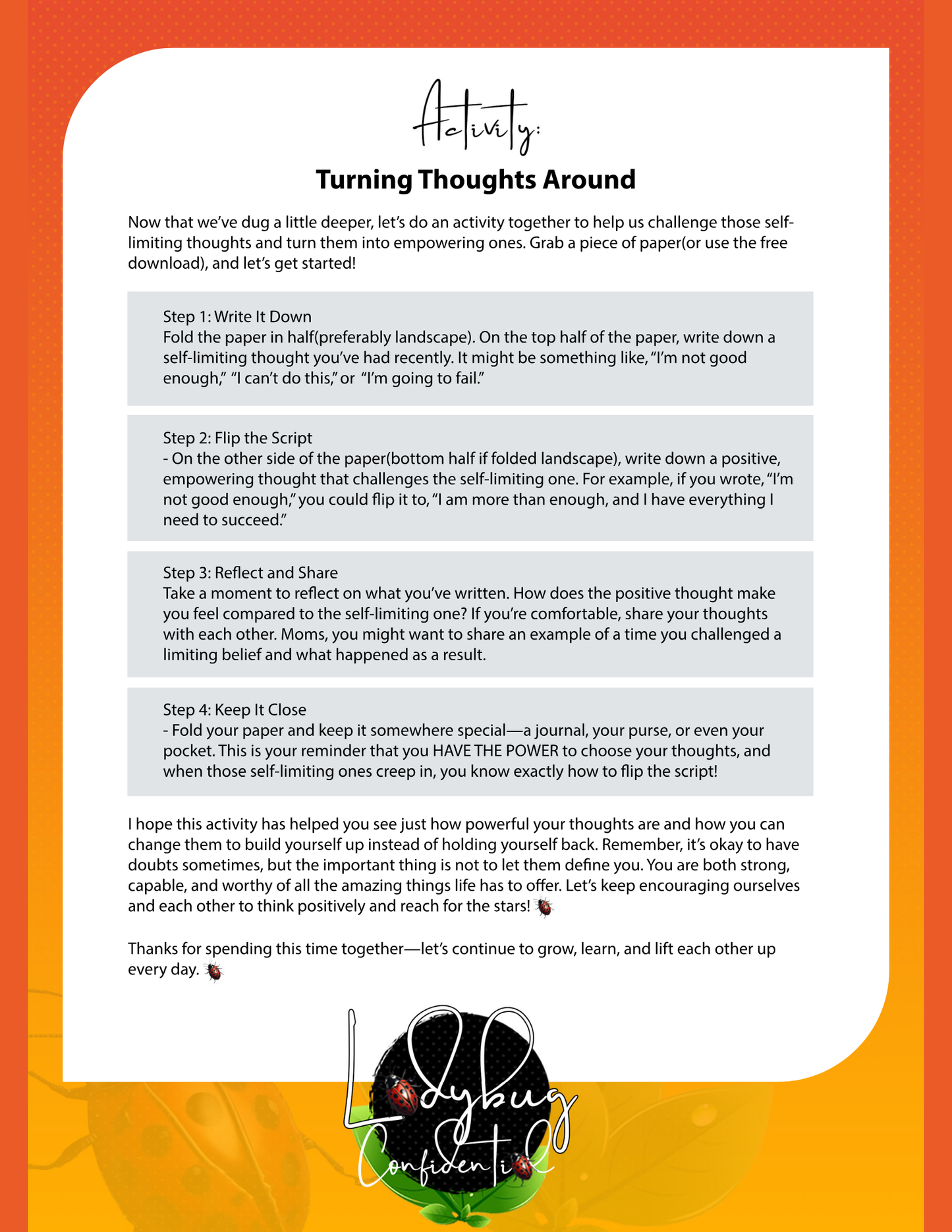 Bye-Bye, Doubt! Challenging Self-Limiting Thoughts Like a Boss 🐞✨