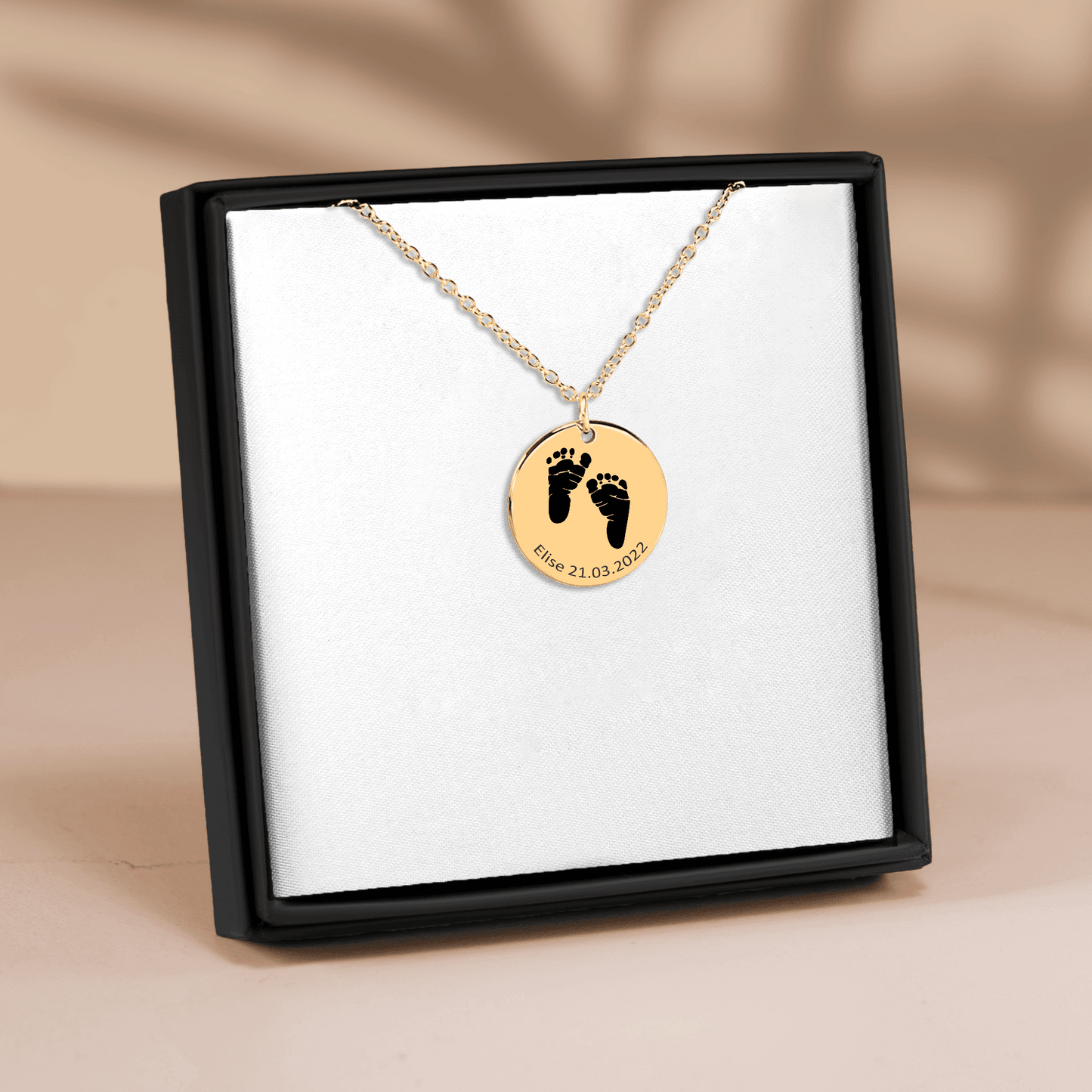 Ladybug Actual Feet Print Necklace