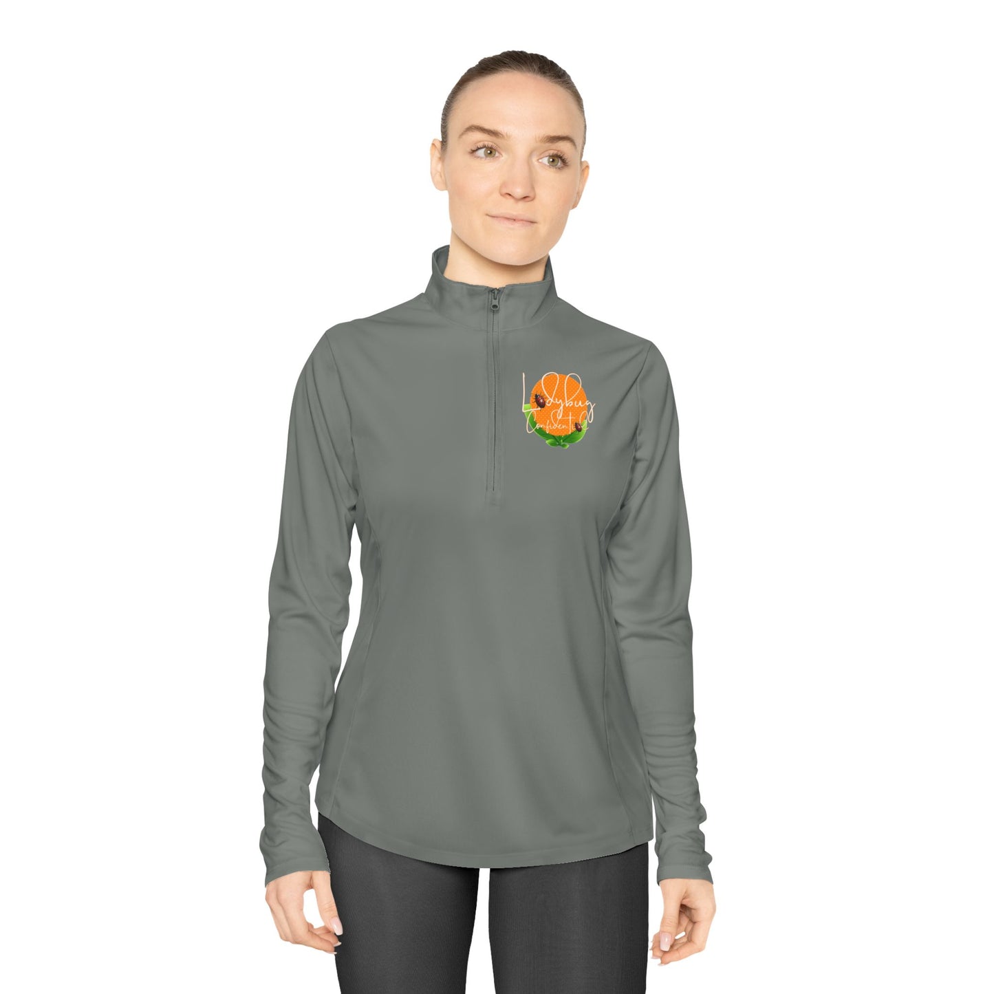 Ladybug Confidential Ladies Quarter-Zip Pullover