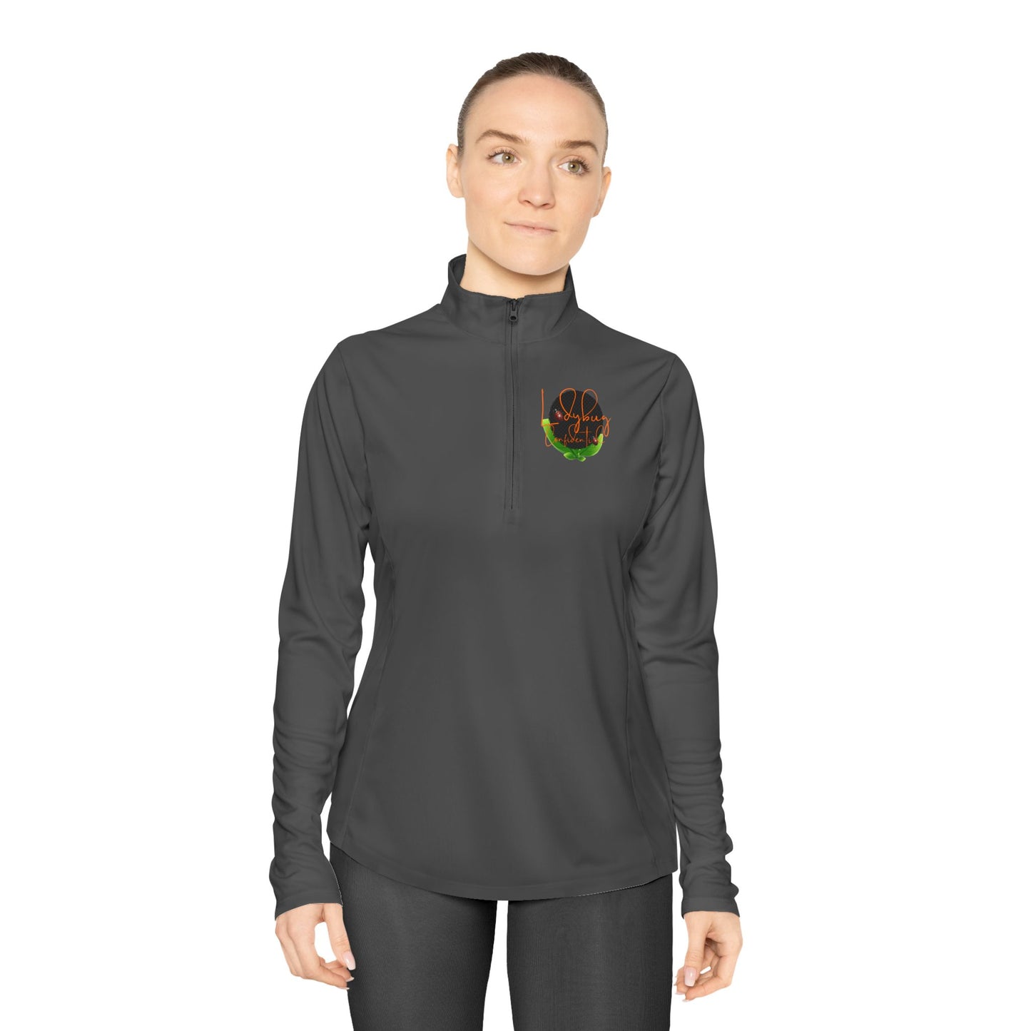 Ladybug Confidential Ladies Quarter-Zip Pullover