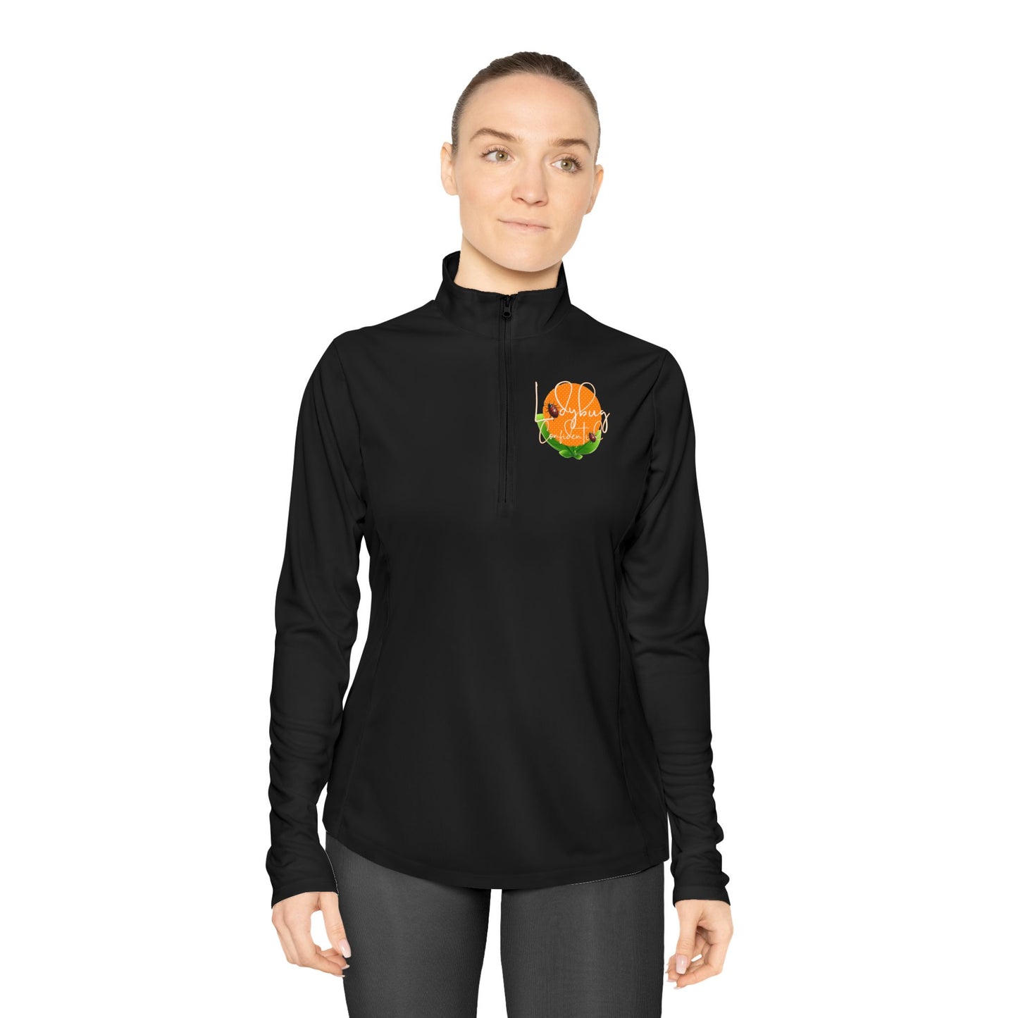 Ladybug Confidential Ladies Quarter-Zip Pullover