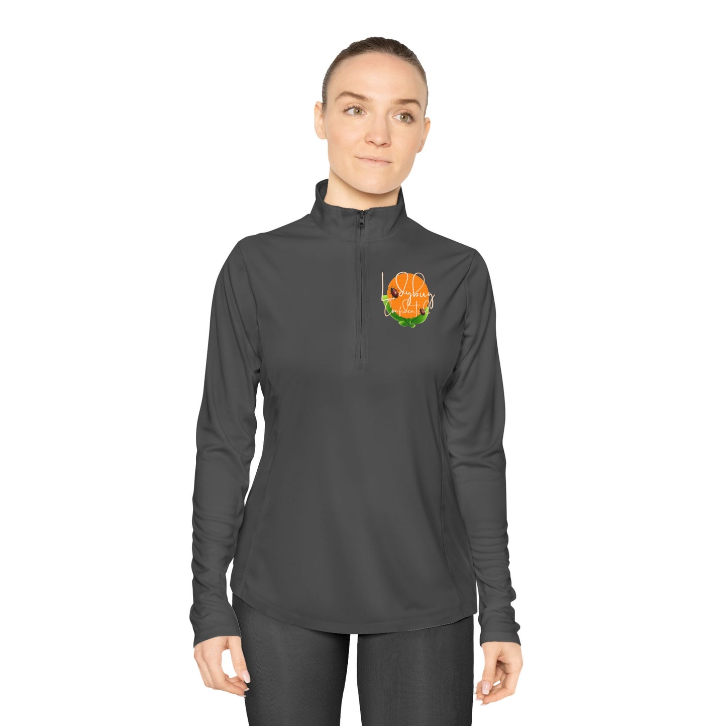 Ladybug Confidential Ladies Quarter-Zip Pullover