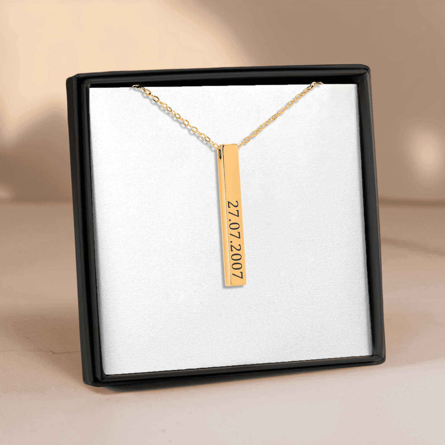 Ladybug Custom Date Necklace