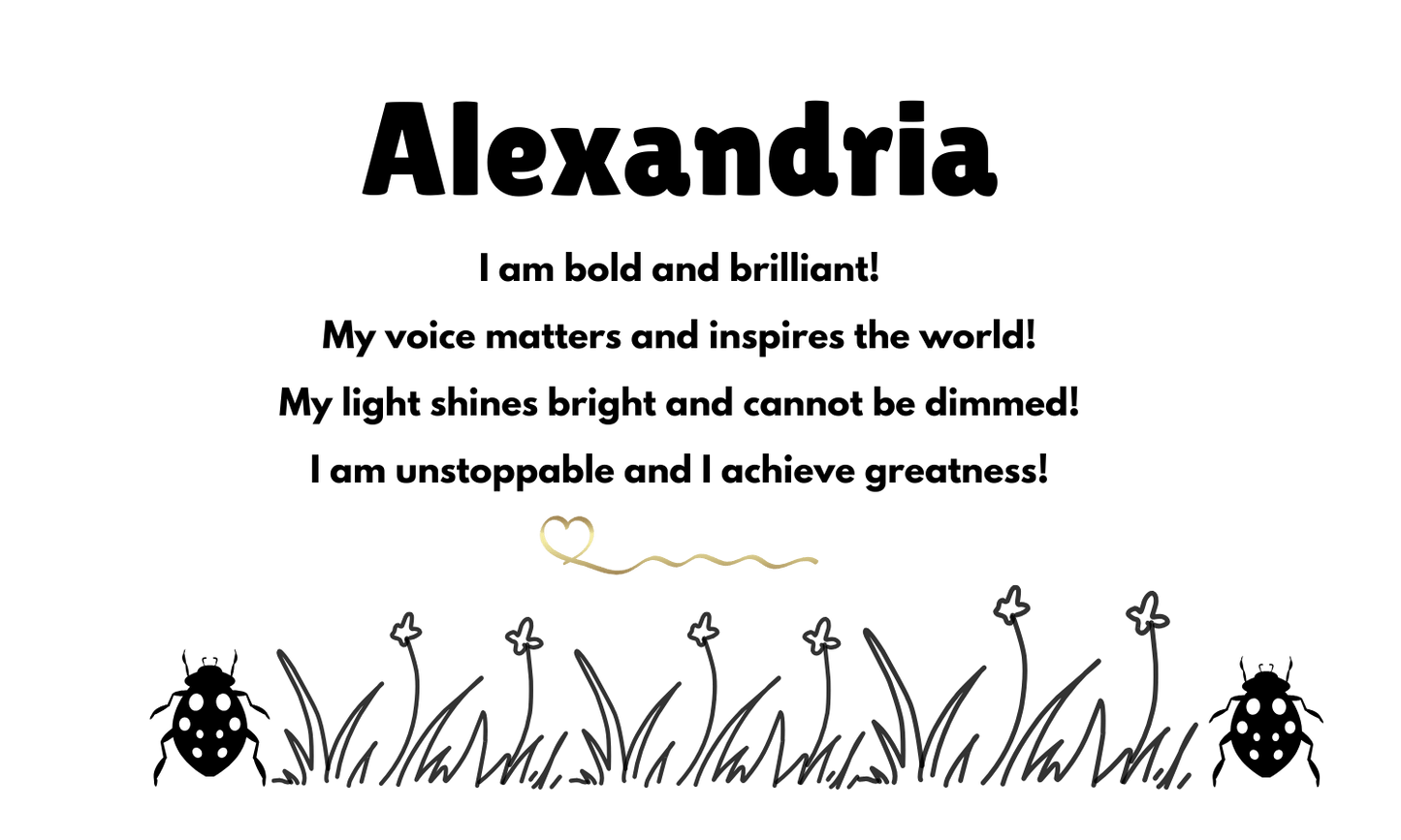 Glow & Grow – Ladybug Affirmation LED Signs