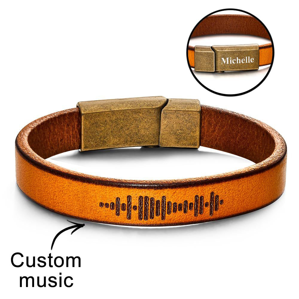 Ladybug Love Notes – Custom Engraved Music Code Bracelet