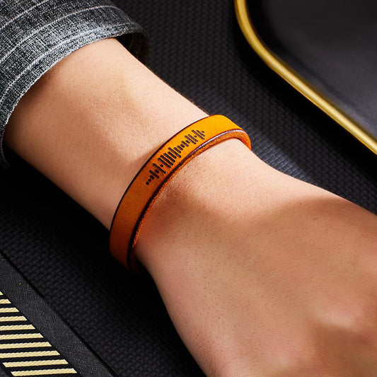 Ladybug Love Notes – Custom Engraved Music Code Bracelet