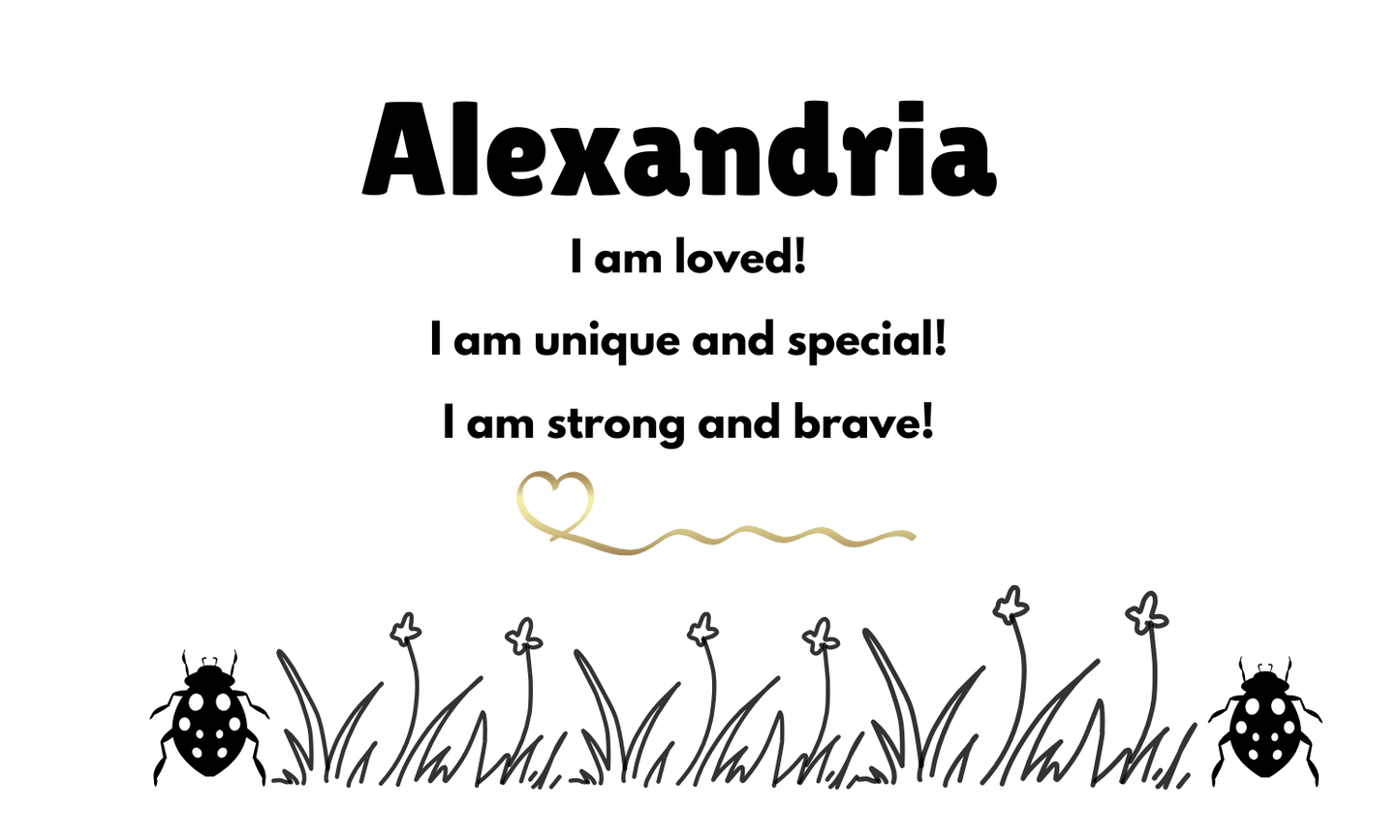 Glow & Grow – Ladybug Affirmation LED Signs