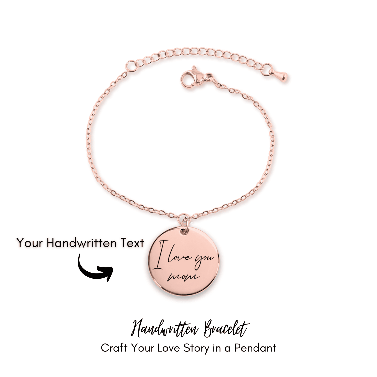 Ladybug Handwritten Bracelet