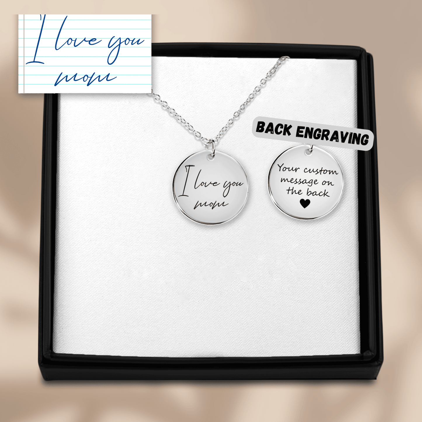 Ladybug Custom Handwritten Pendant
