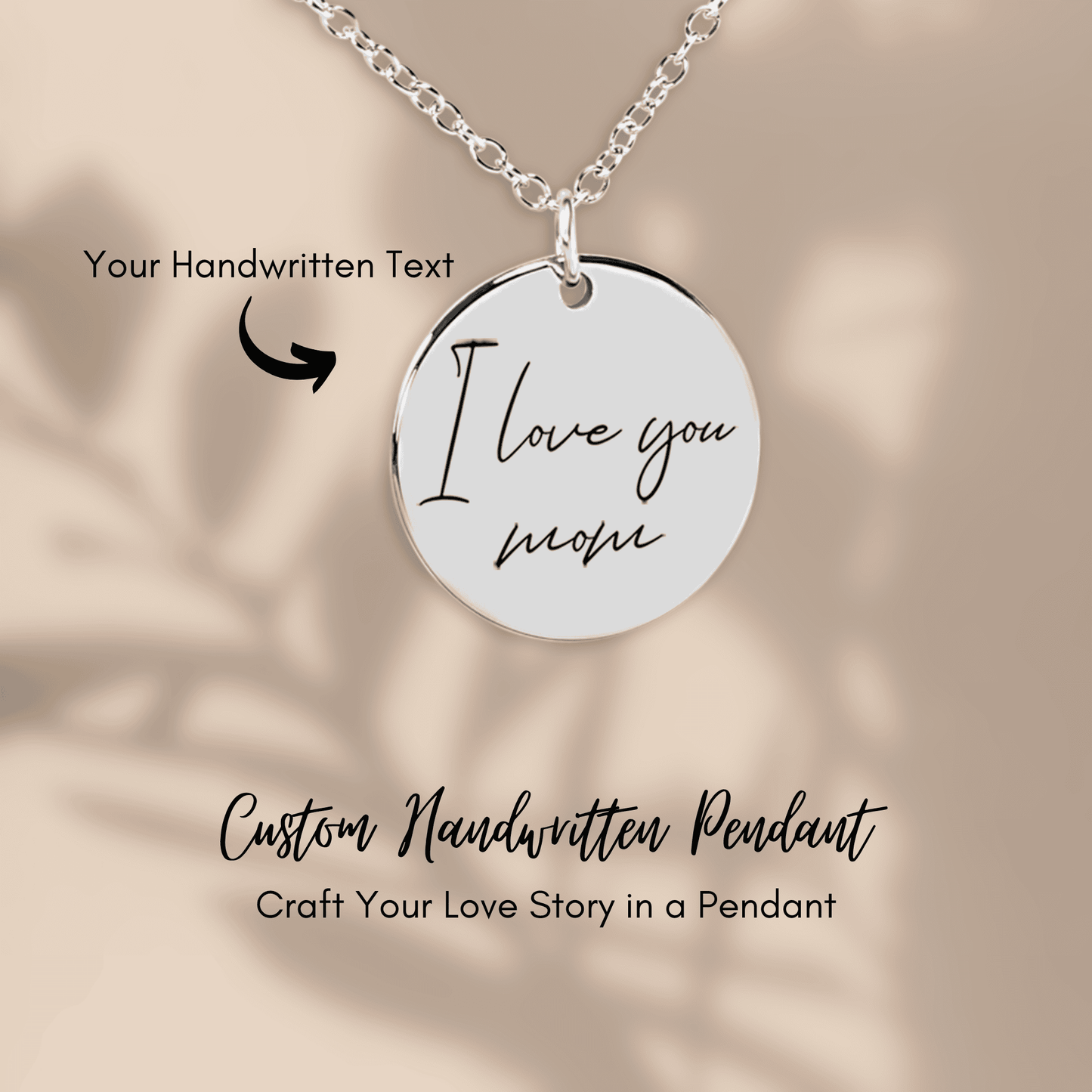 Ladybug Custom Handwritten Pendant