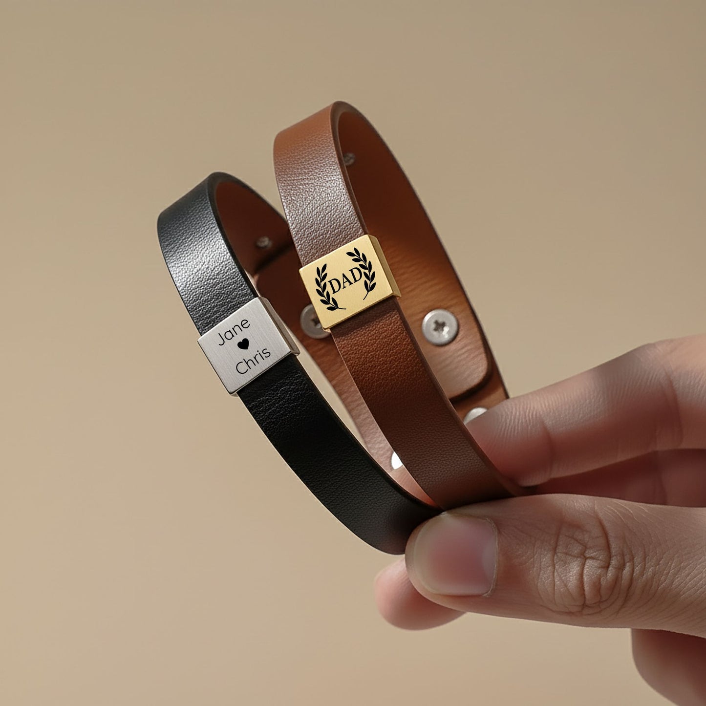 Personalized Men’s Engraved Bracelet for Dad | Father’s Day Gift